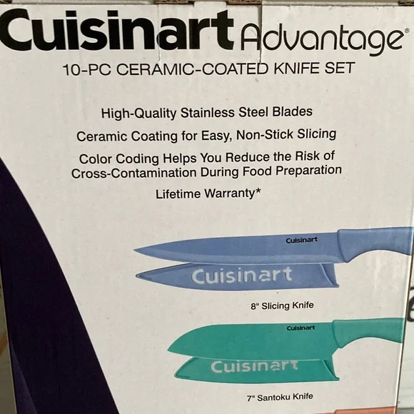 NWT CUISINART Advantage 10 Piece Knife Set - Picture 5 of 5
